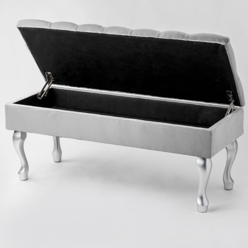 pouffe with storage compartment