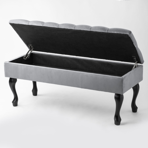 pouffe with storage compartment