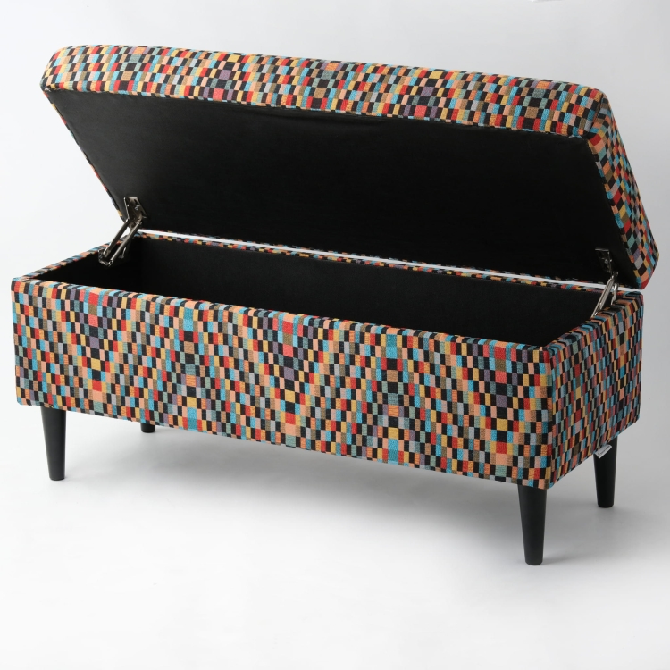 pouffe with storage compartment
