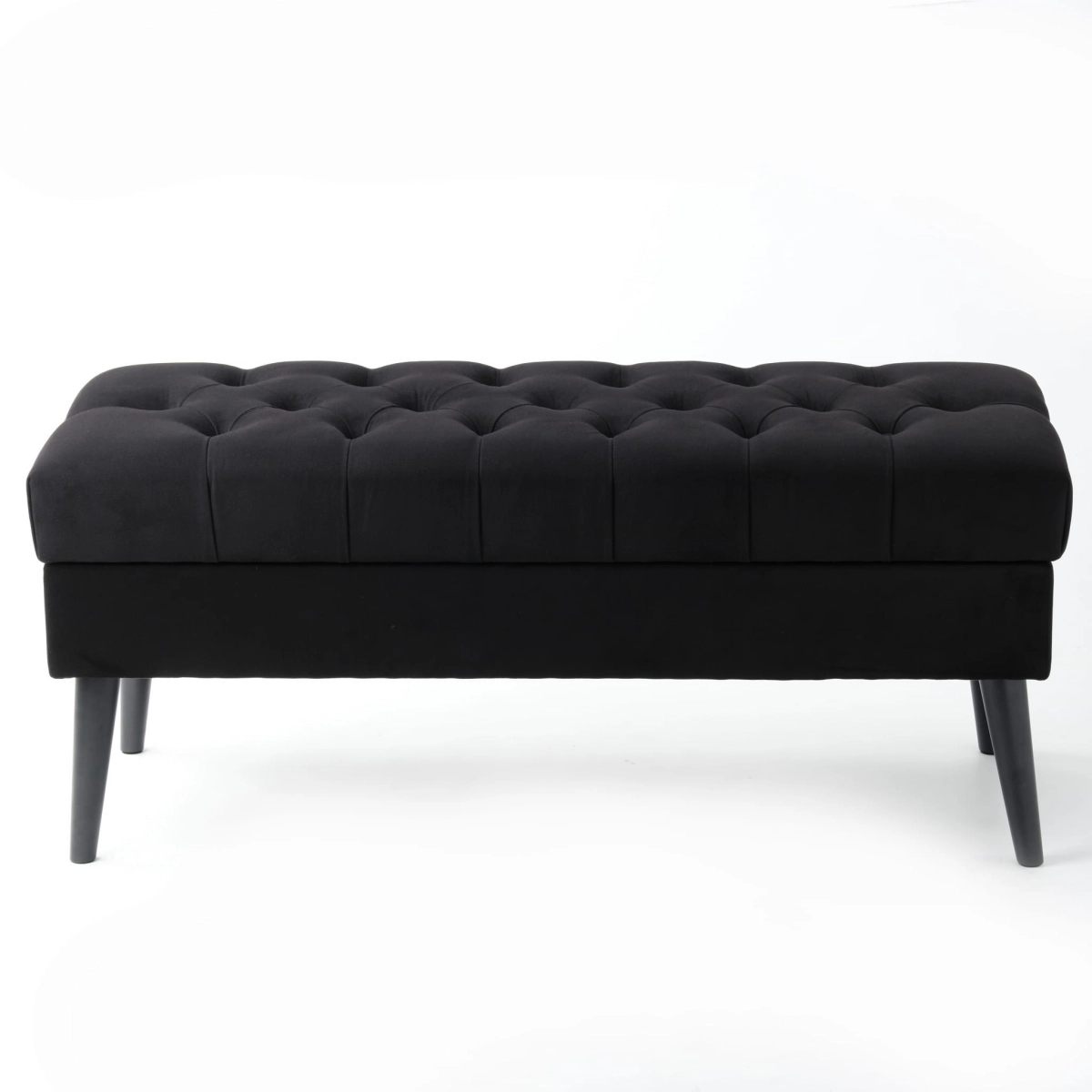 open bench with quilted seat