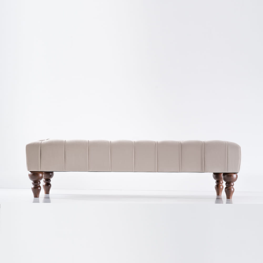 Quilted coffee table in latte shade