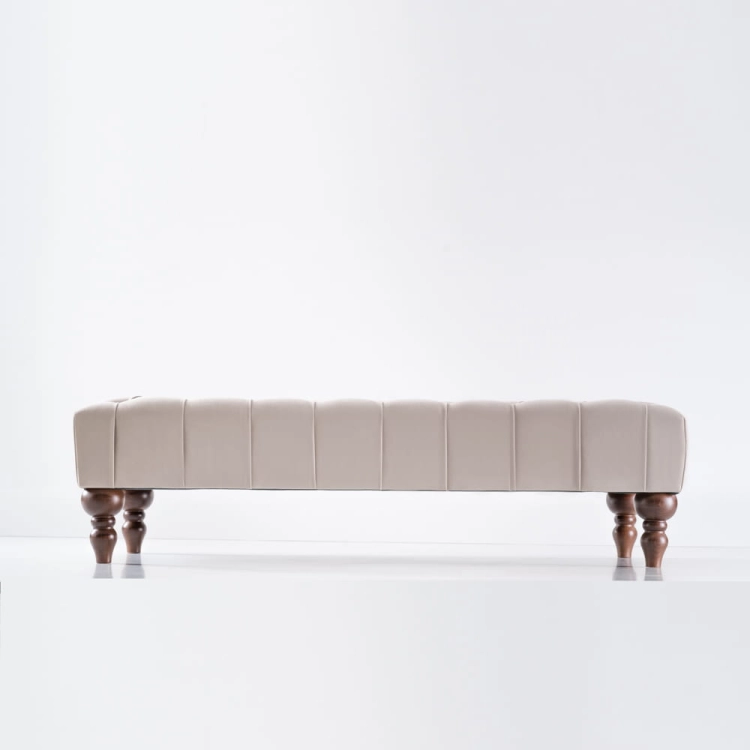 Quilted coffee table in latte shade