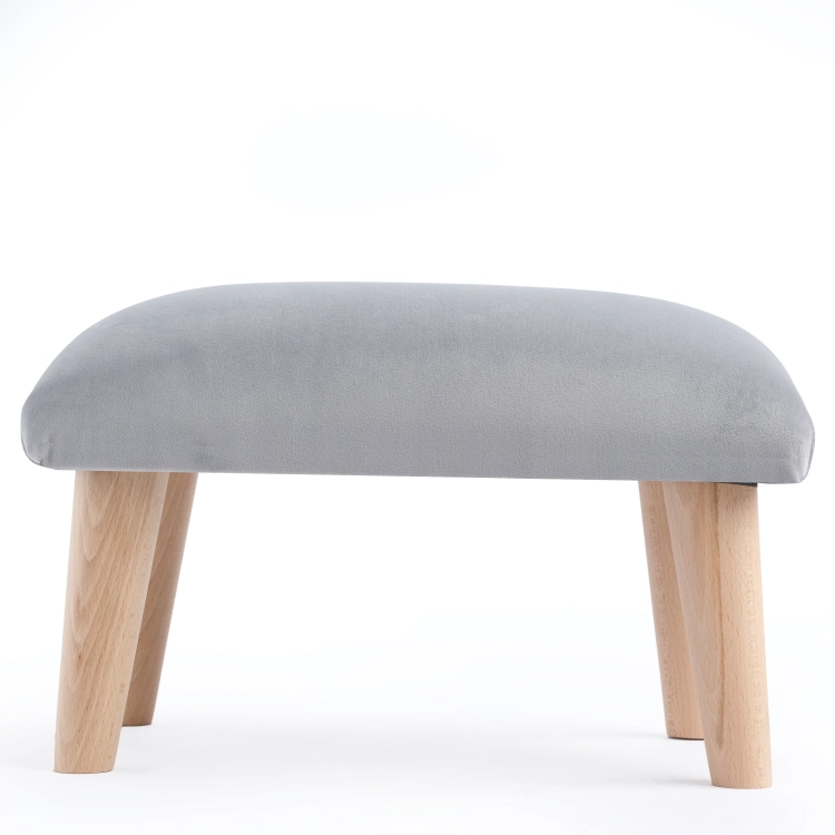 Scandinavian grey stool, a minimalist and practical piece of furniture