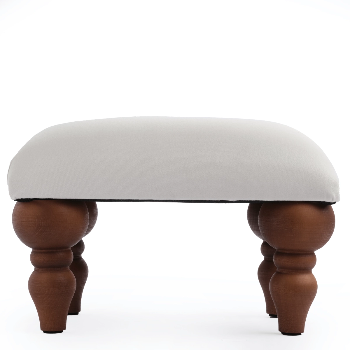 Armchair footrest in white, a practical and aesthetically pleasing piece of furniture