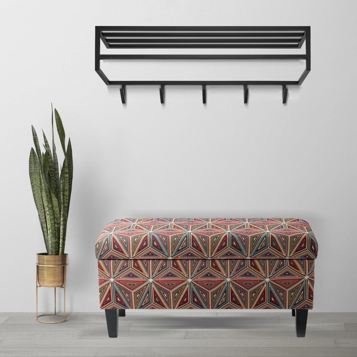 pop wall hanger and pin bench