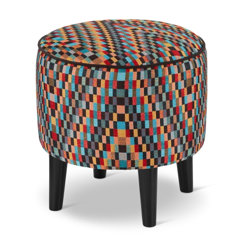 colorful footrest for armchair