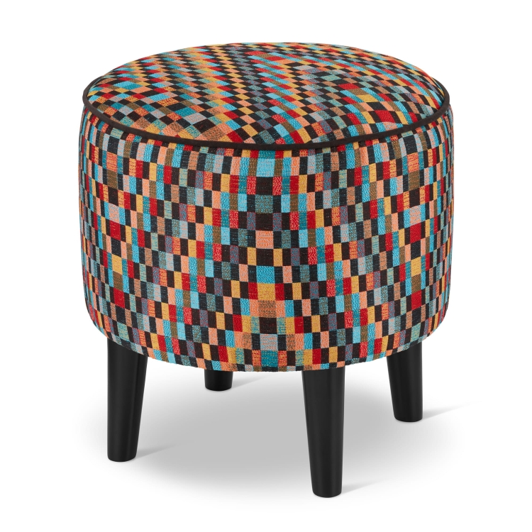 colorful footrest for armchair