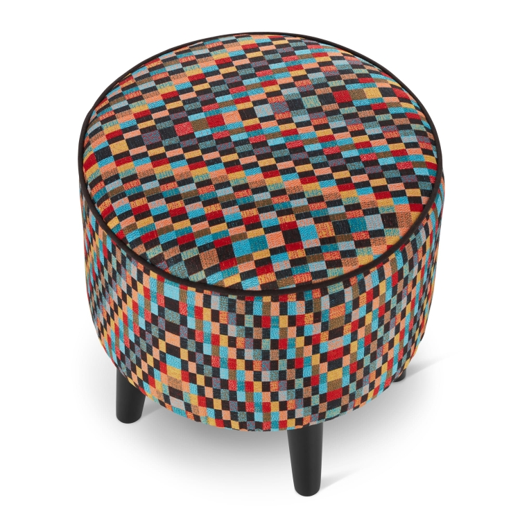 colorful footrest for armchair