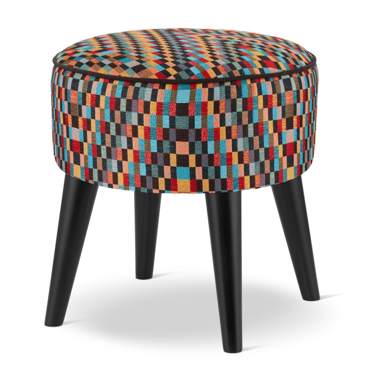 colorful footrest for armchair