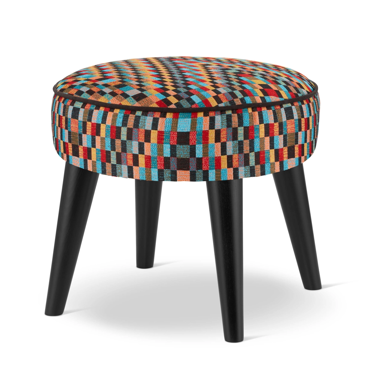 colorful footrest for armchair