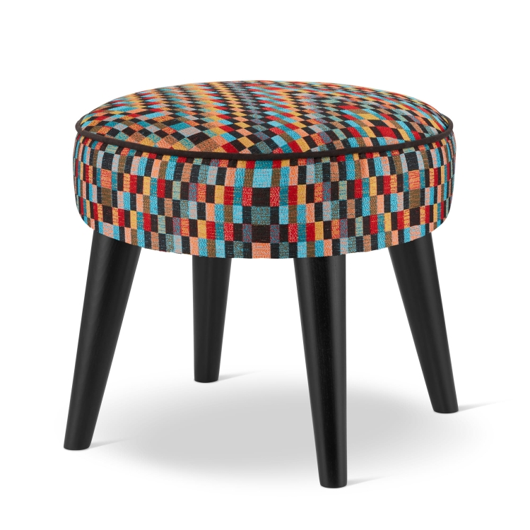 colorful footrest for armchair