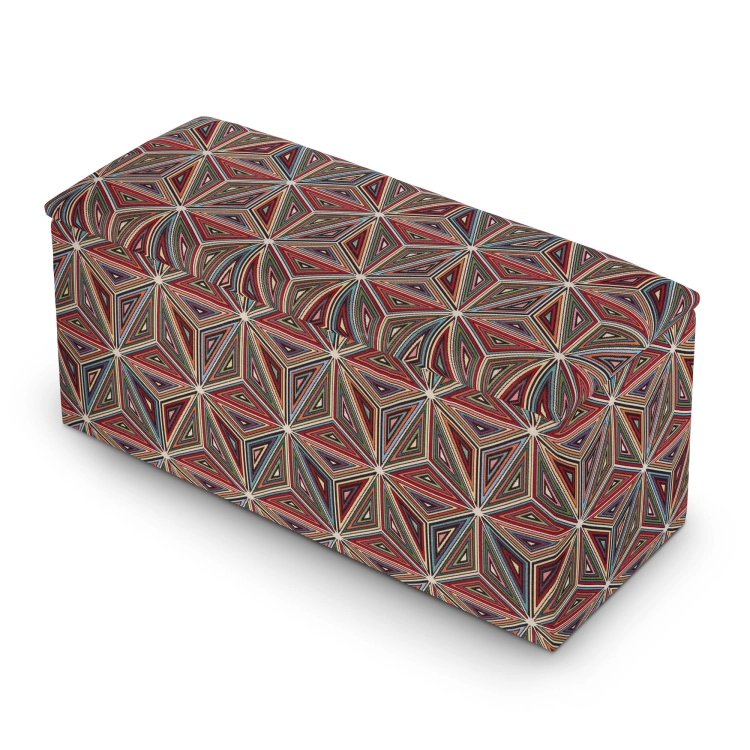 a hall pouffe with a large storage compartment