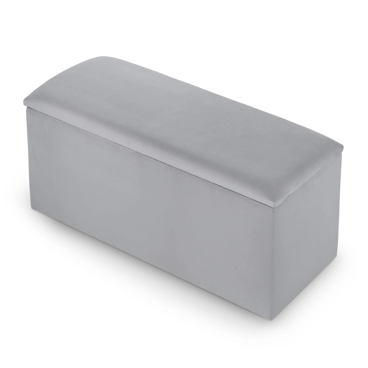 grey beanbag with storage compartment