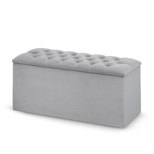 quilted pouffe with storage, large chest with seat