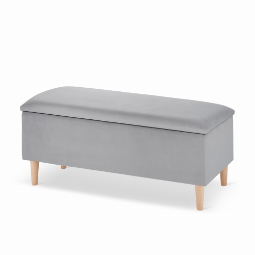 gray pouffe for the hall