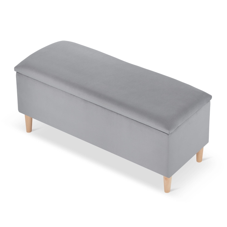 gray pouffe for the hall