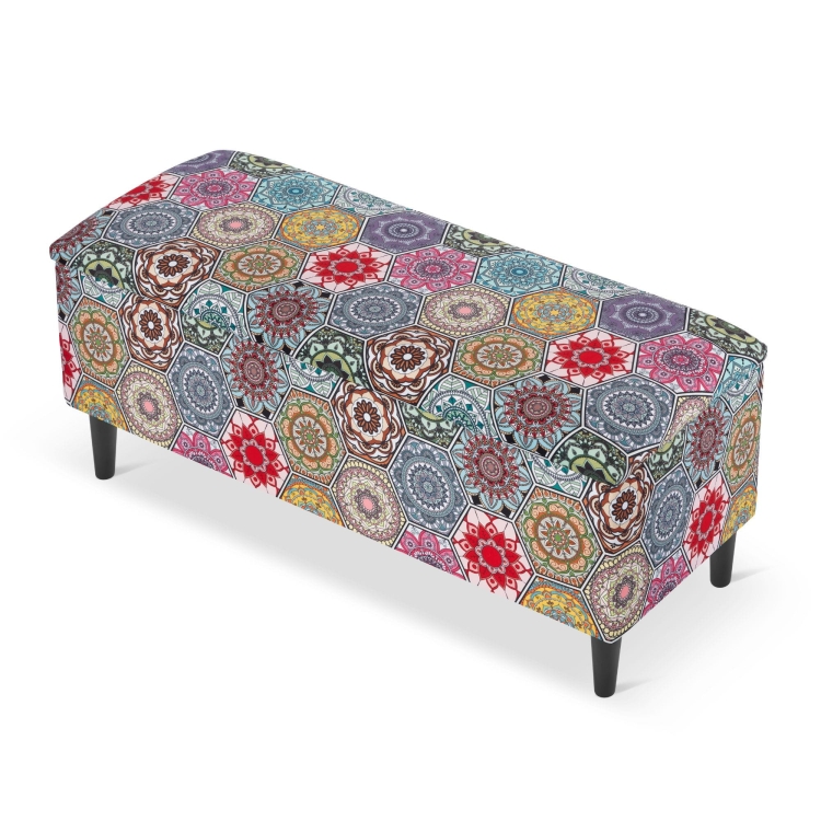 oriental bench with storage