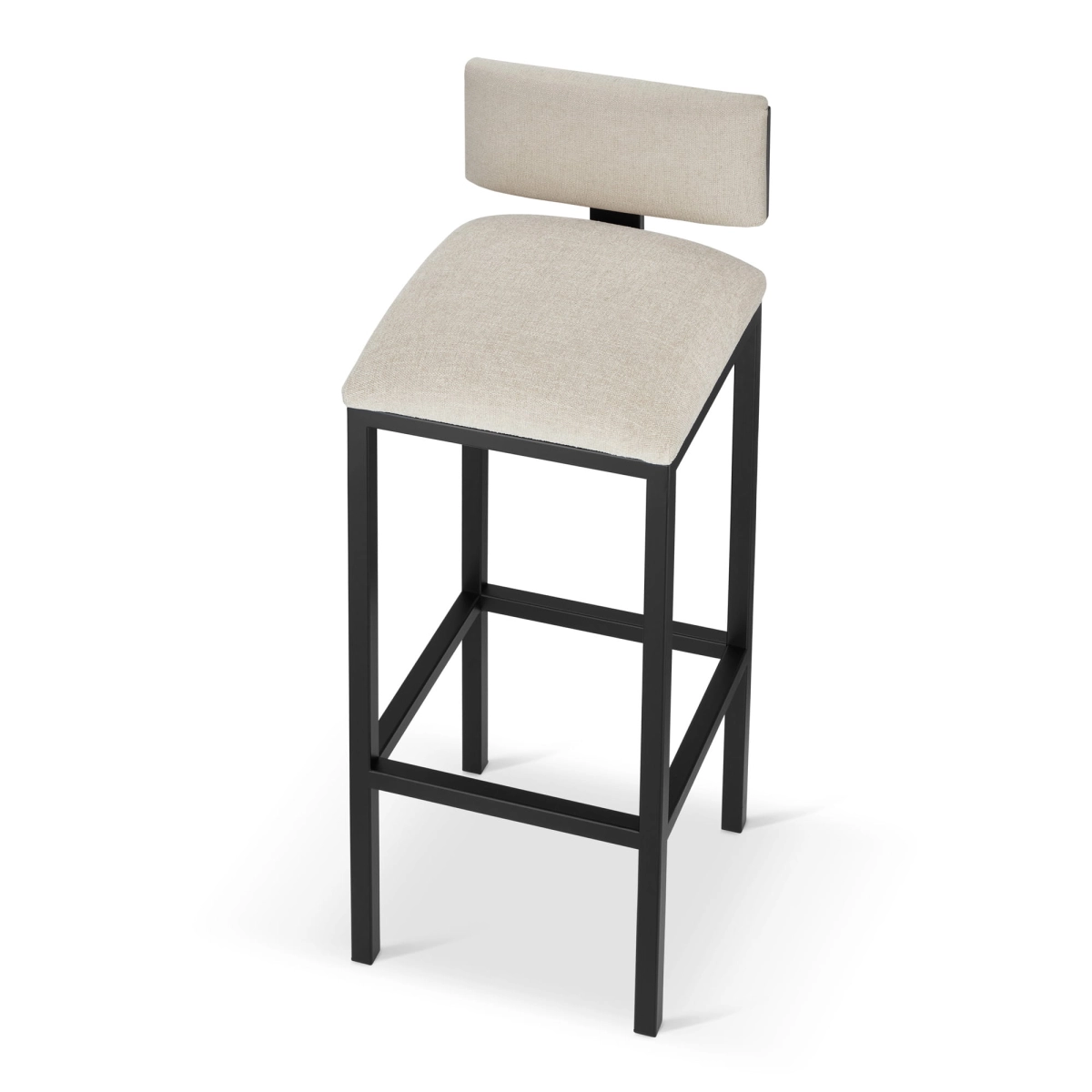 cream upholstered bar stool