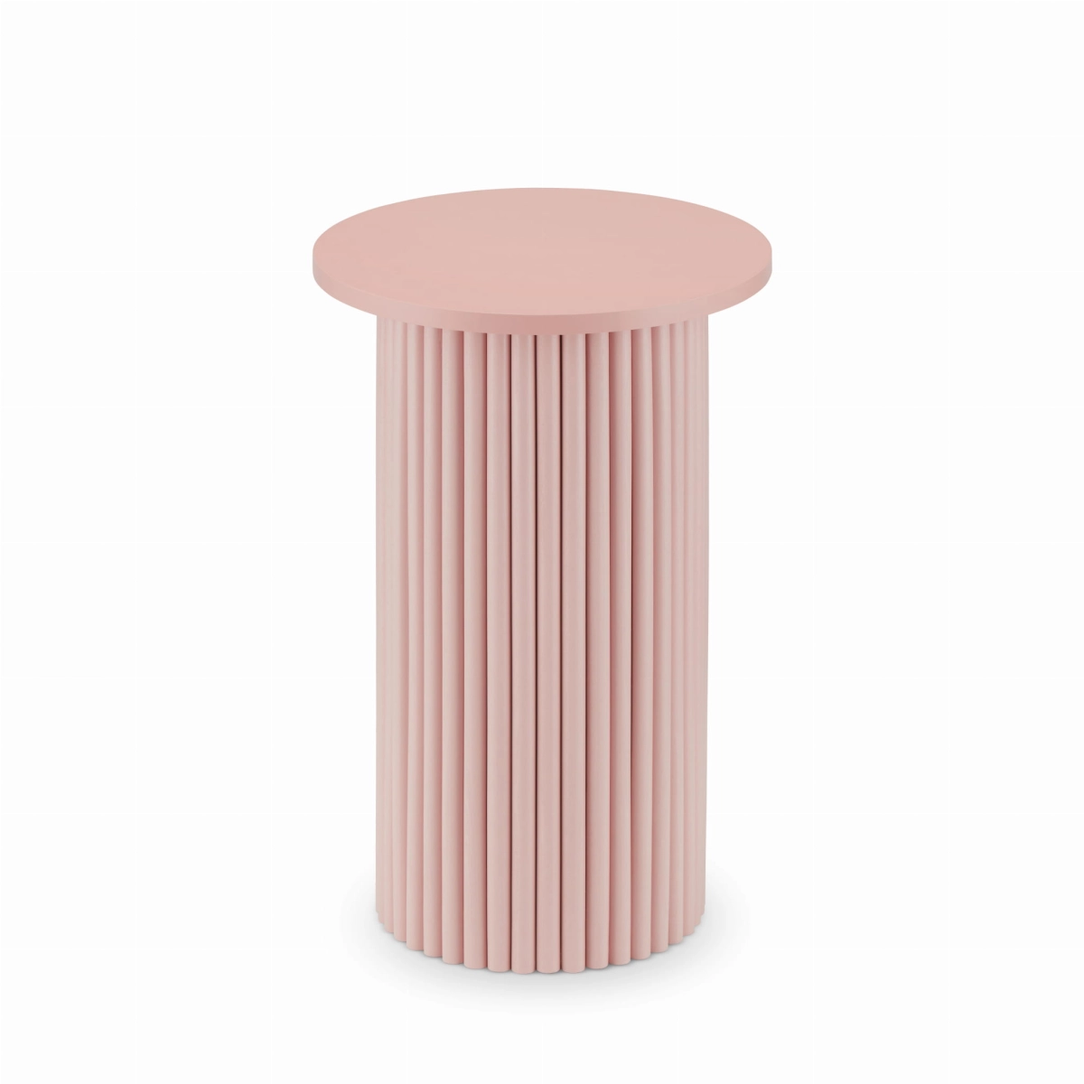 pink side table
