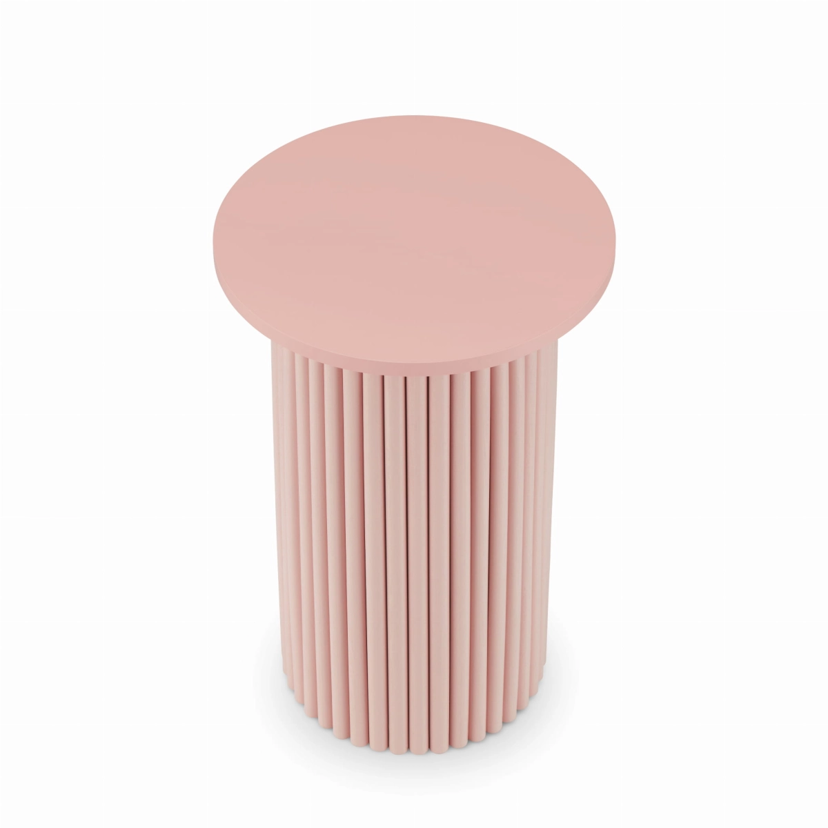 pink side table