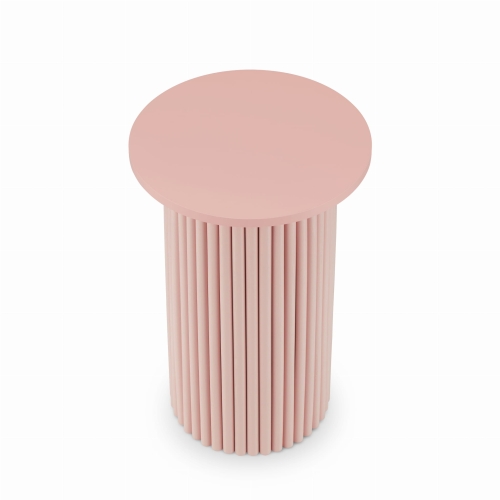pink side table