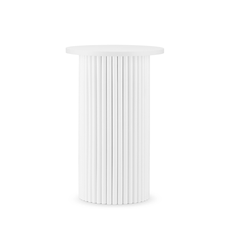 white side table