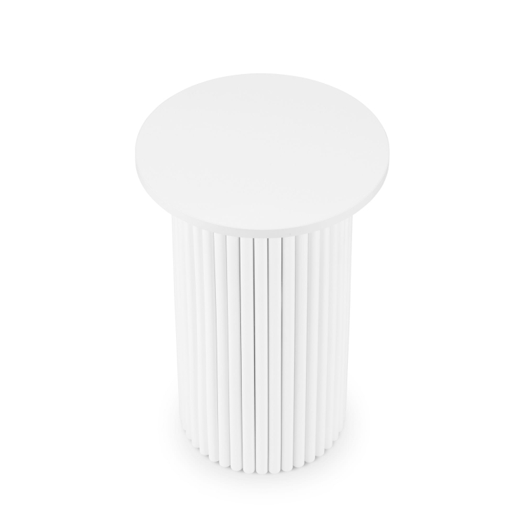 white side table