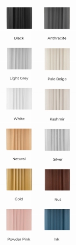 Colorful fluted legs for coffee tables