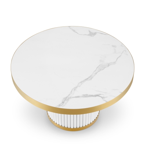 white glamour coffee table