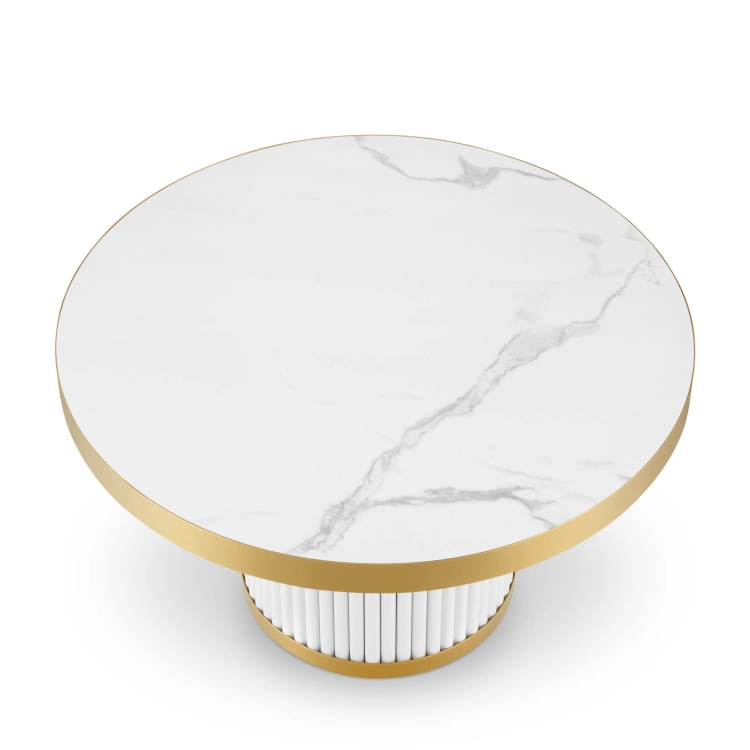 white glamour coffee table