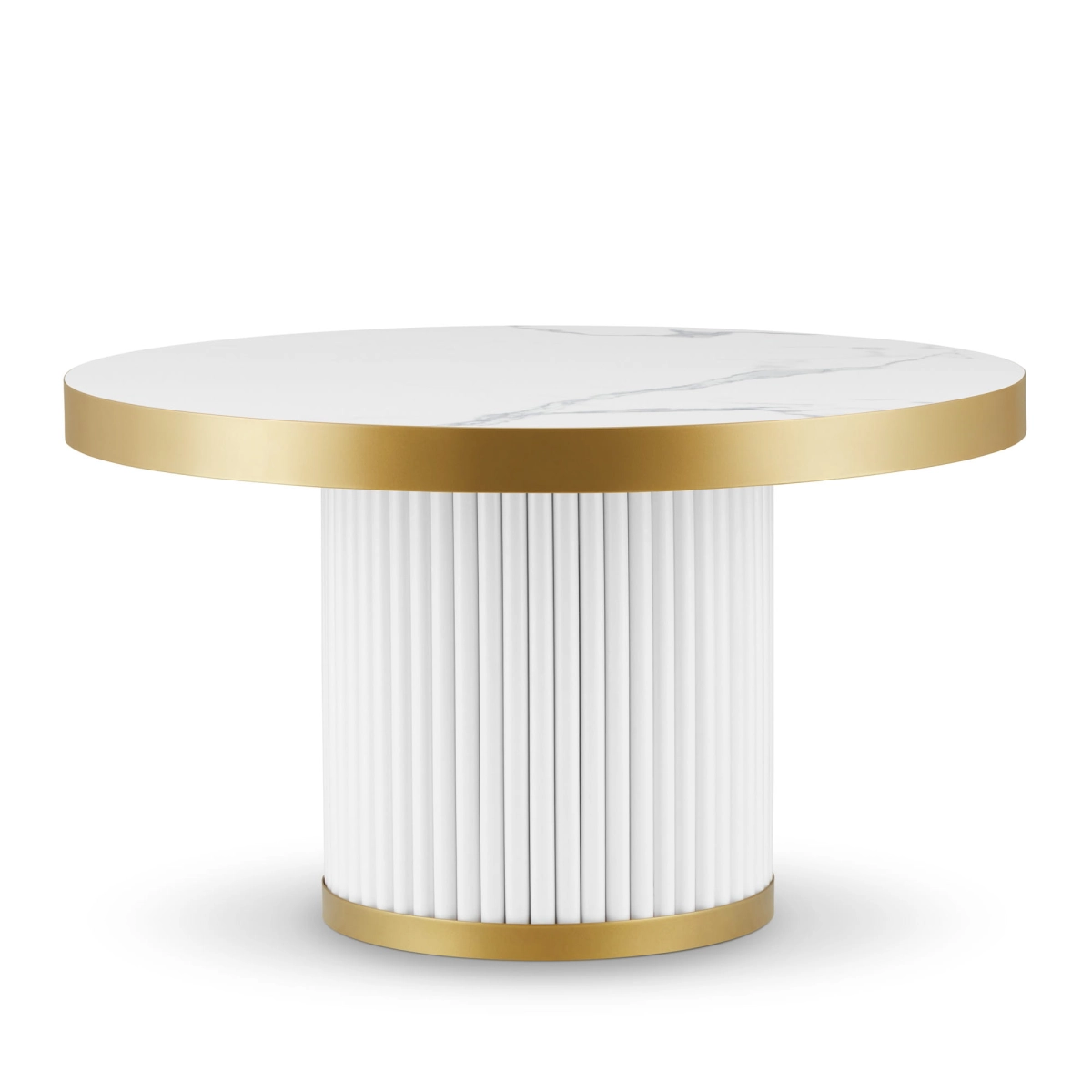 white glamour coffee table