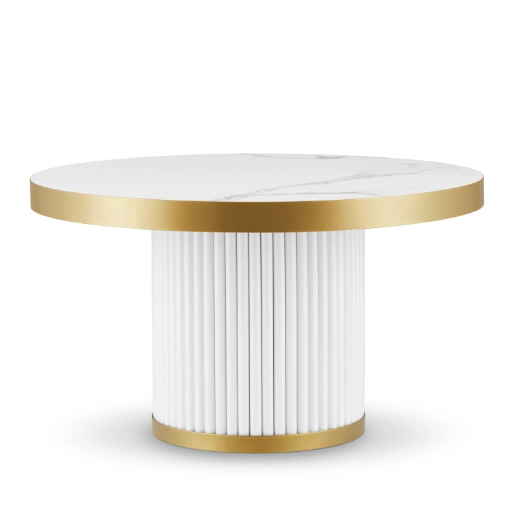 white glamour coffee table