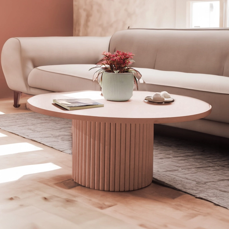 pink coffee table