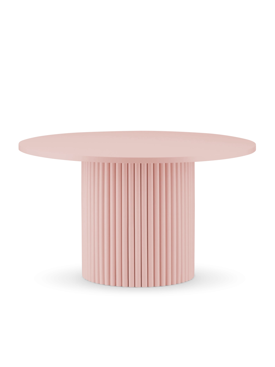 pink side table