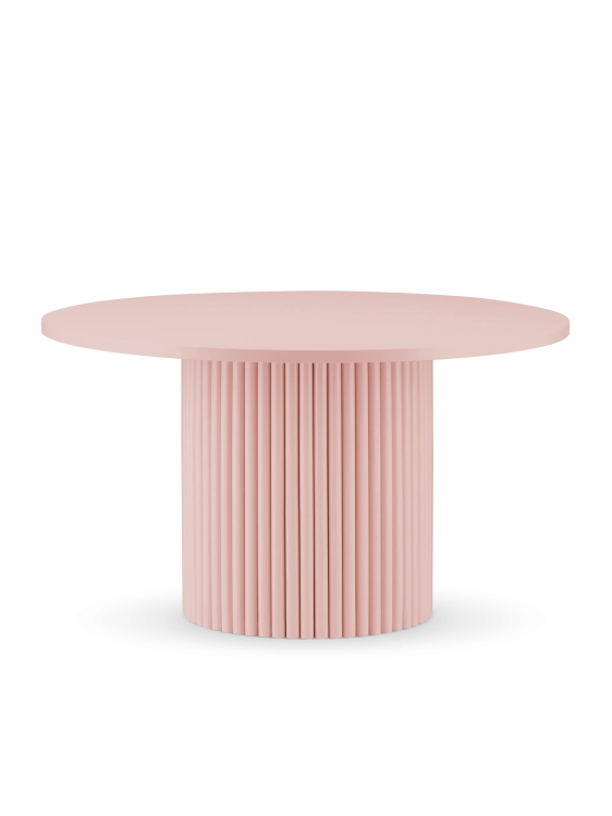 pink side table