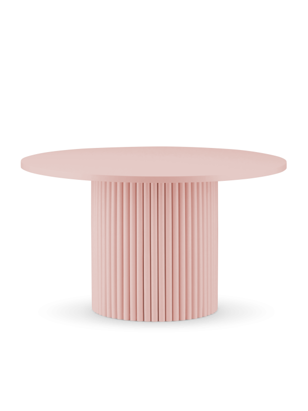 pink side table