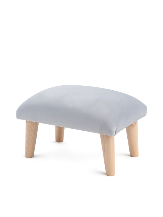Scandinavian grey stool, a minimalist and practical piece of furniture