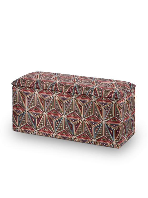 a hall pouffe with a large storage compartment