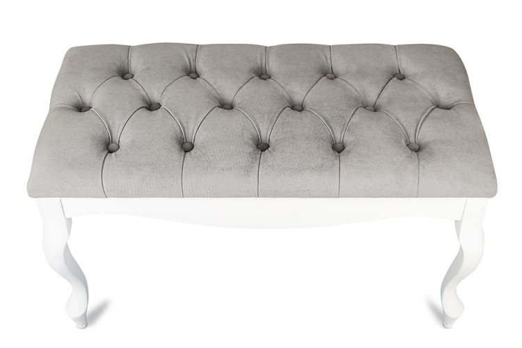 Blanca quilted bench - Chesterefield white