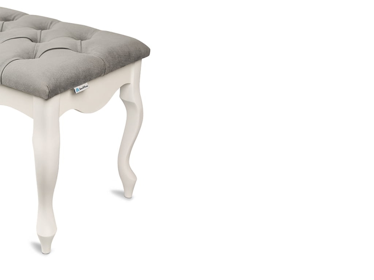 Blanca quilted bench - Chesterefield white