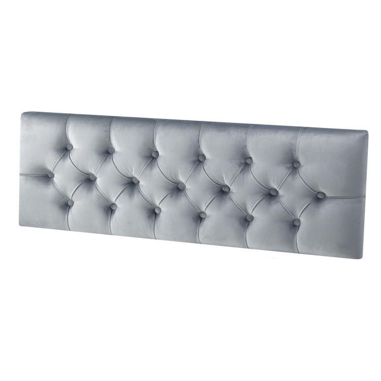 Quilted wall panel in grey