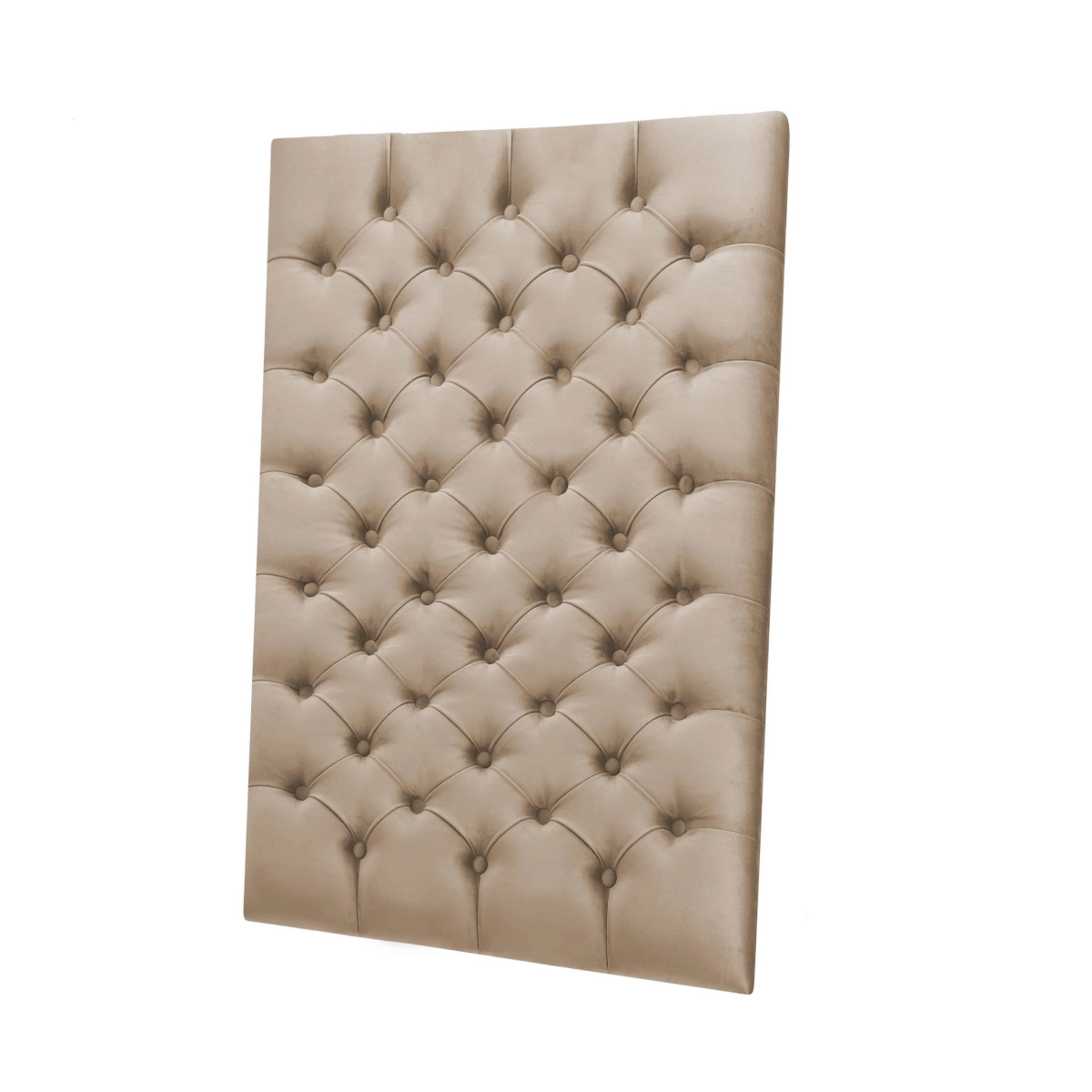 Quilted wall panel in latte shade