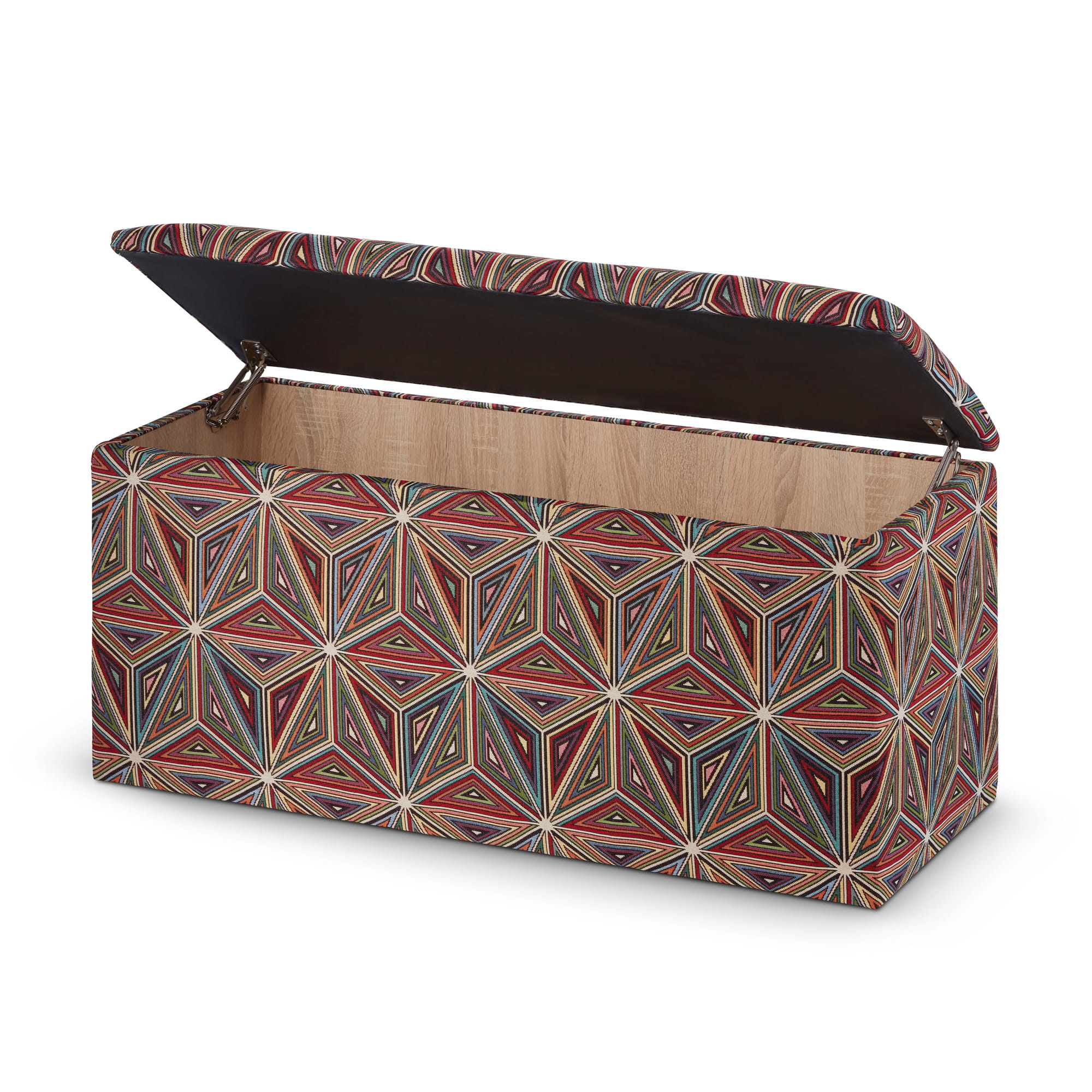 a hall pouffe with a large storage compartment