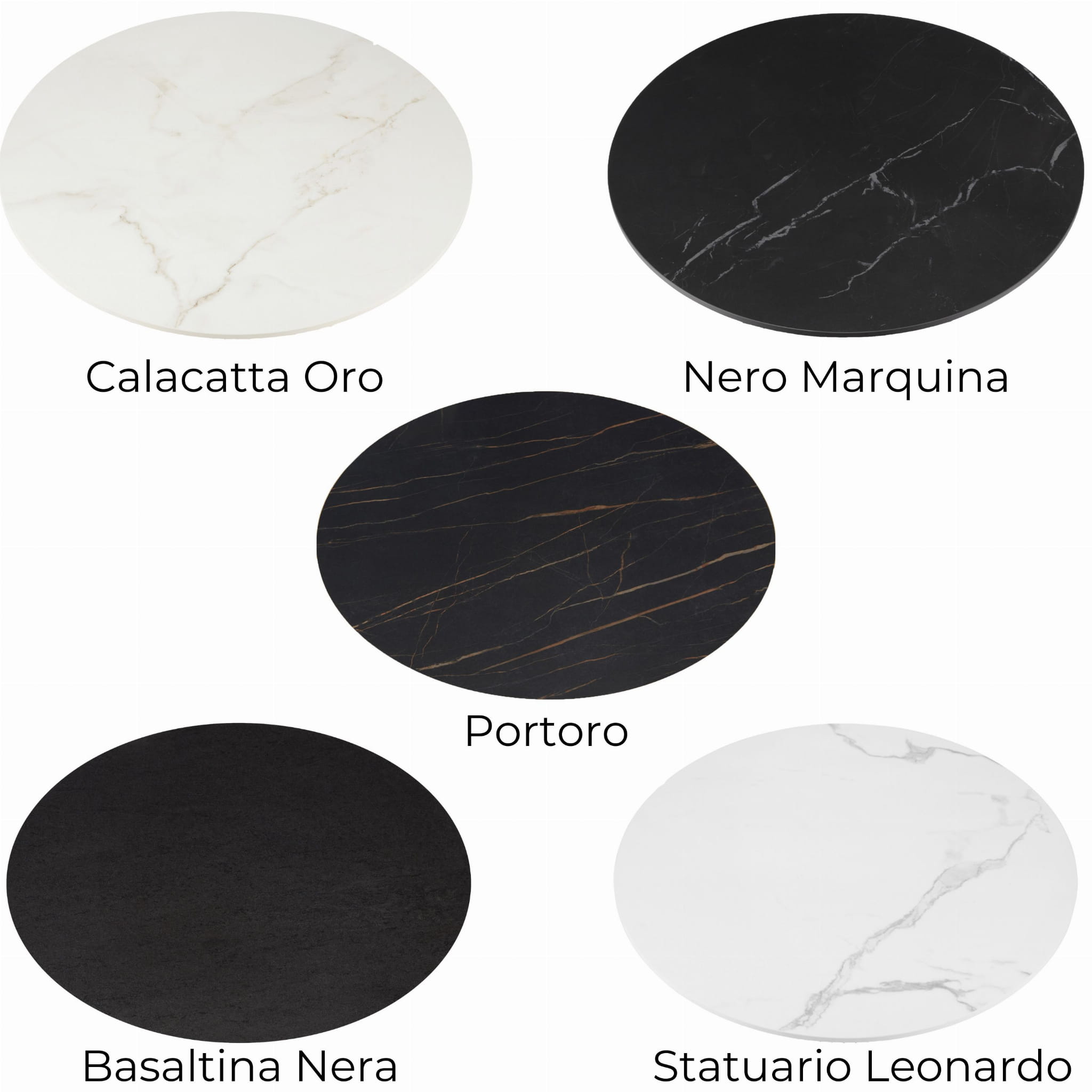 Round Sintered Quartz Coffee Table Tops