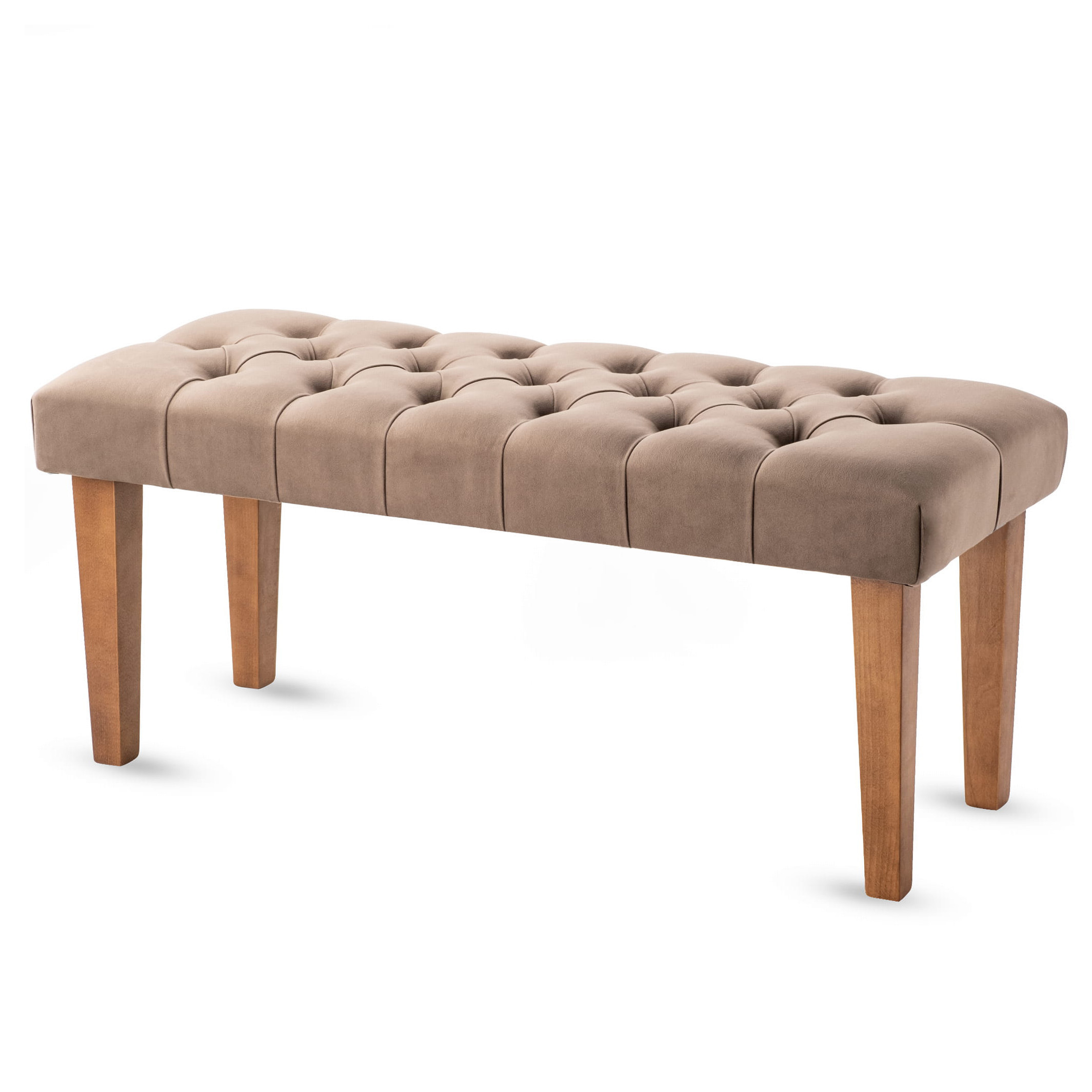 Quilted bench Costa Stone