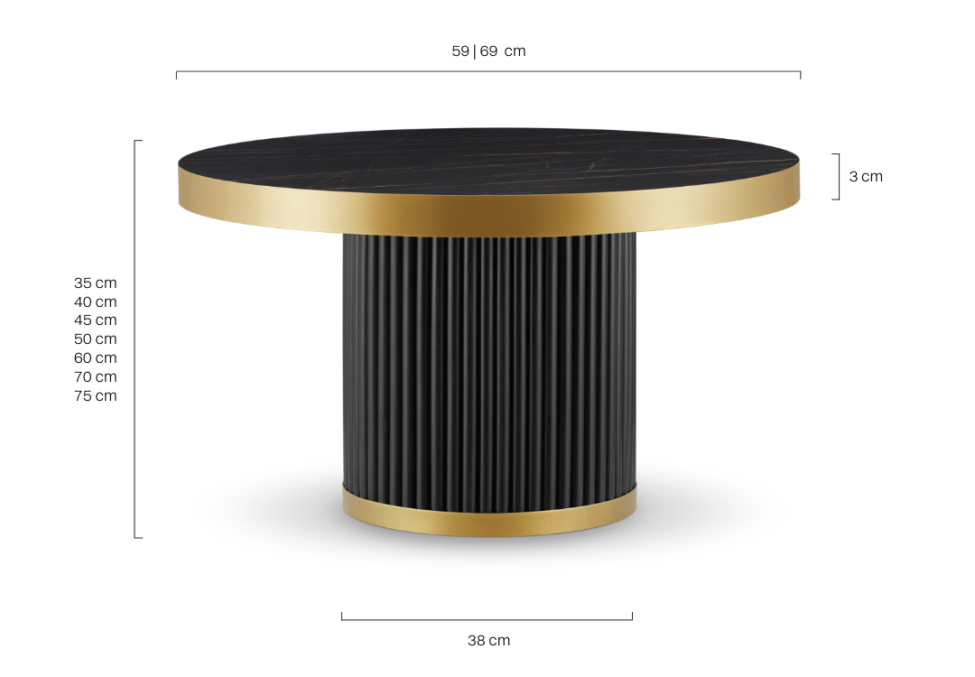 gold glamour coffee table