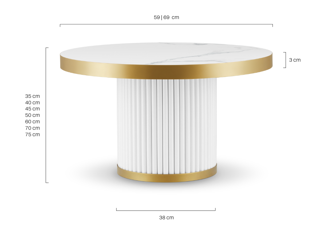 gold glamour coffee table