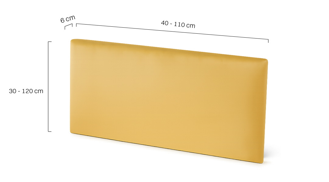 miodowy tapicerowany panel ścienny