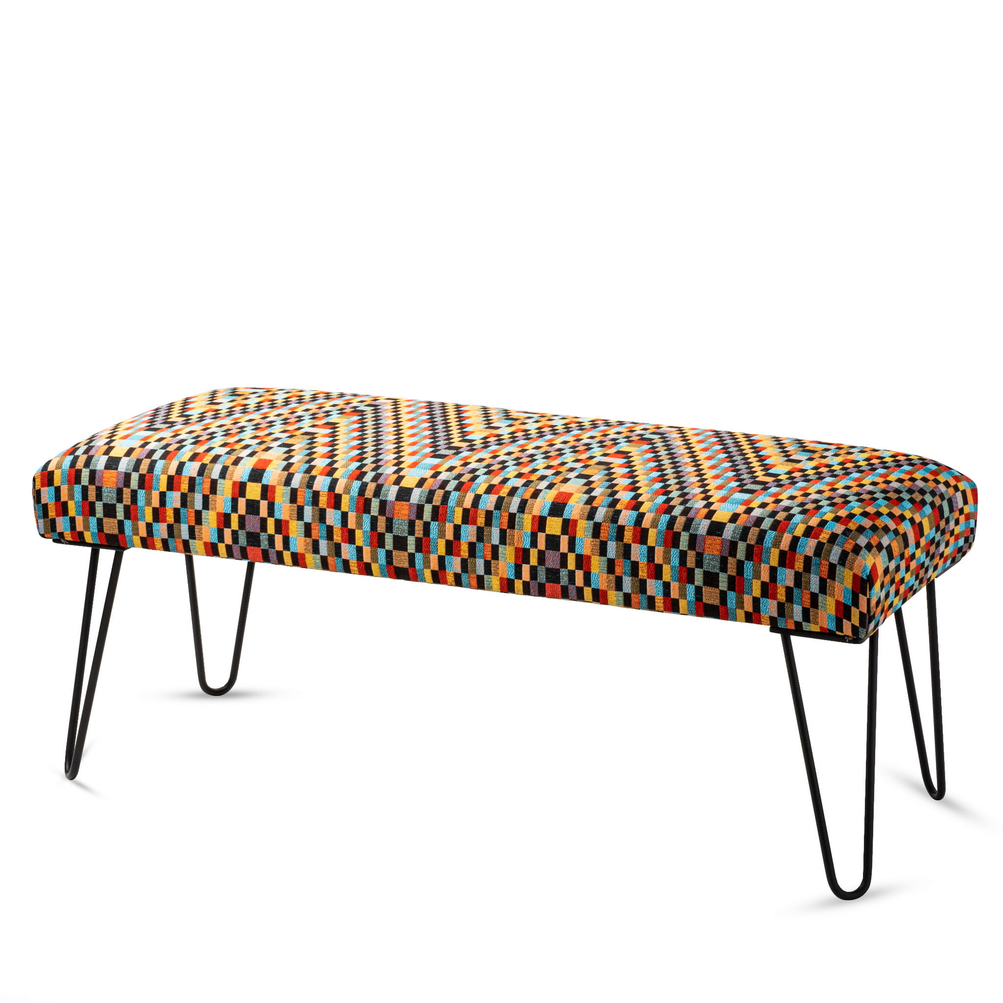 Upholstered industrial bench Hairpin Barcelona - LOFT